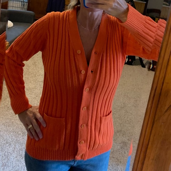 Sweaters - Orange sweater. No tag, think it is small